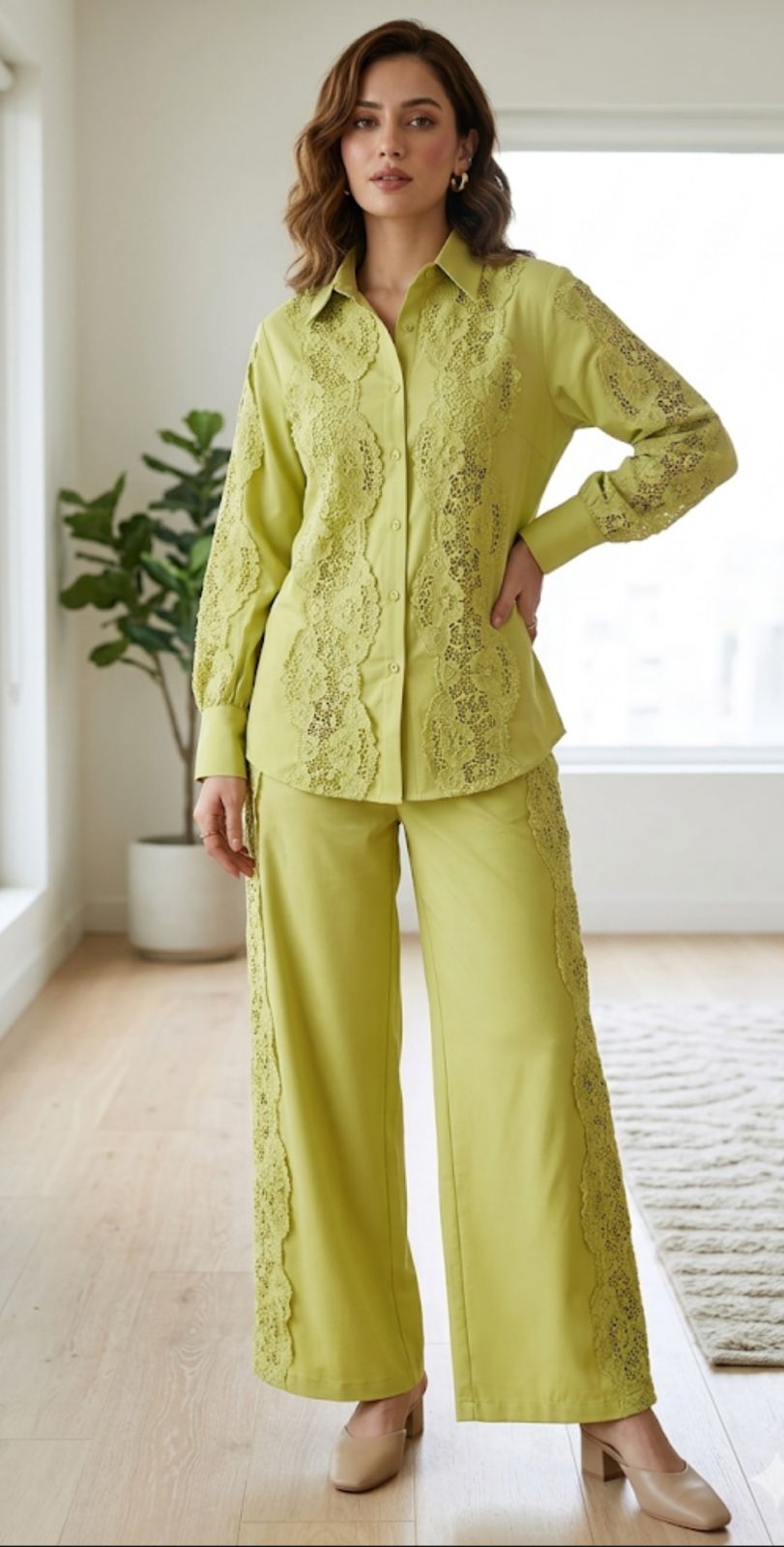 YELLOW COORD SET WITH CHICKEN PANTS