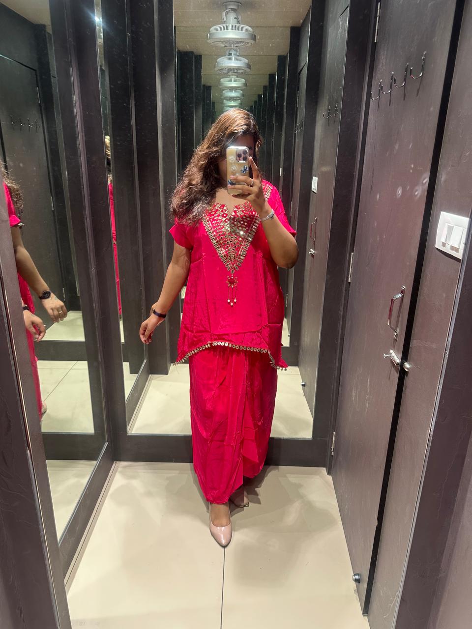 SKIRT DHOTI SET