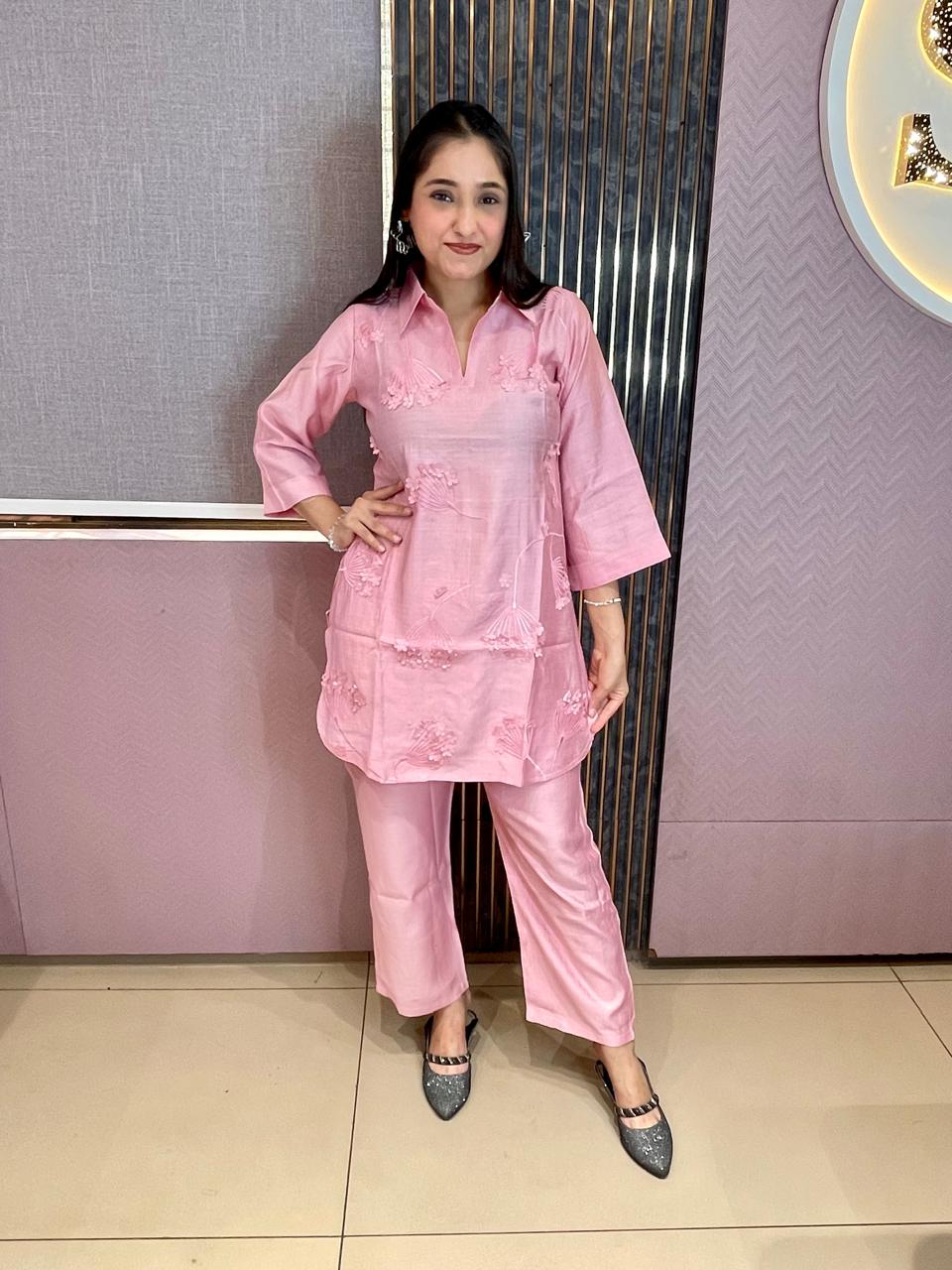 BASIC PINK COORD SET