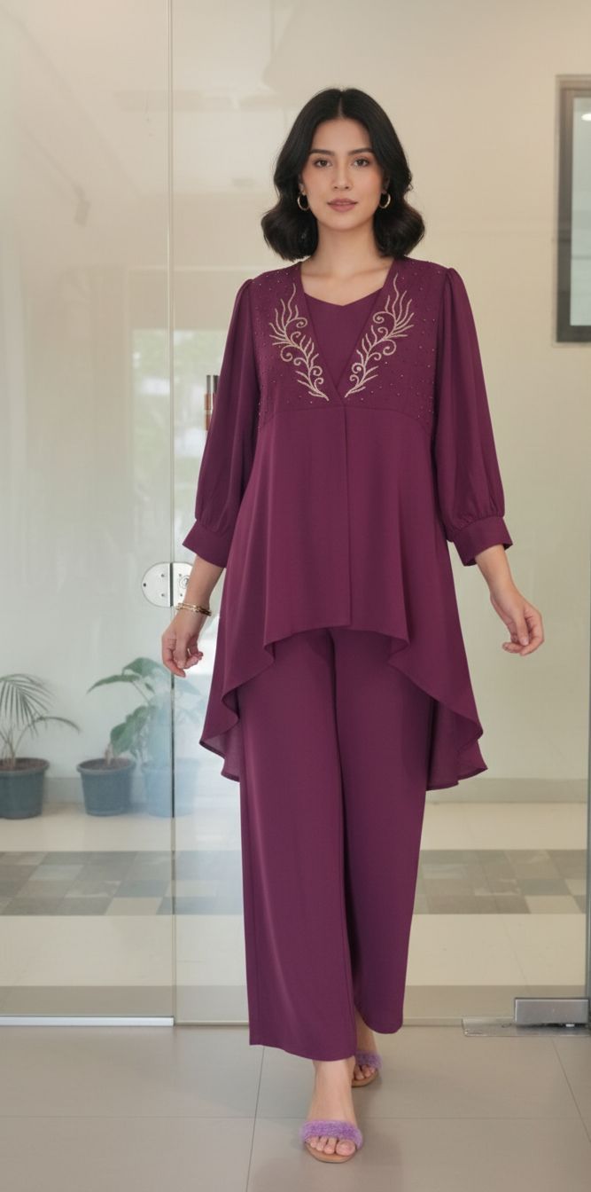MARRON COORD SET