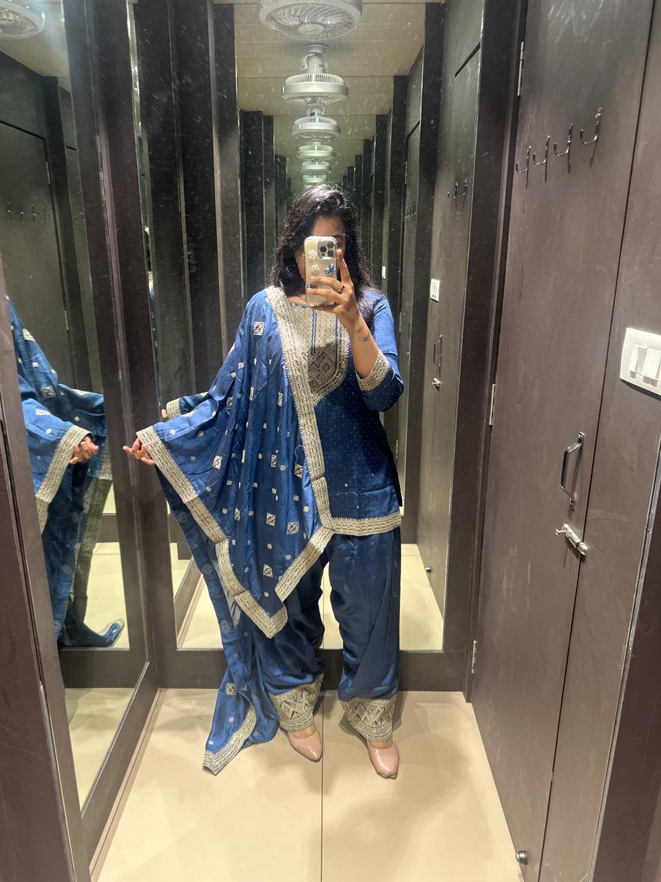 BLUE SALWAR KURTA