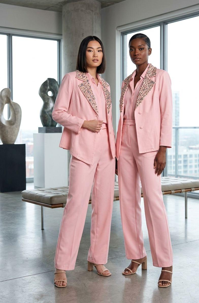 PINK STONE COORD SET