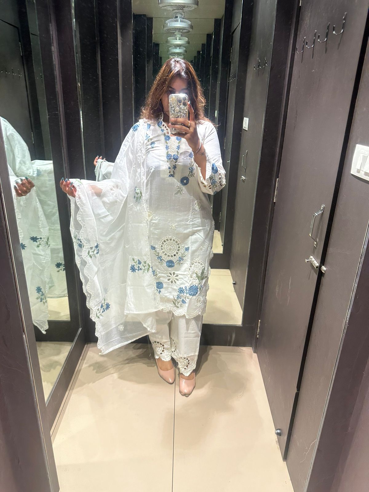 CROCHET DUPATTA SUIT